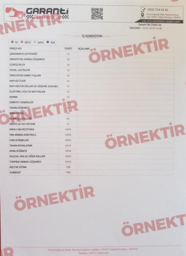 Örnek Rapor